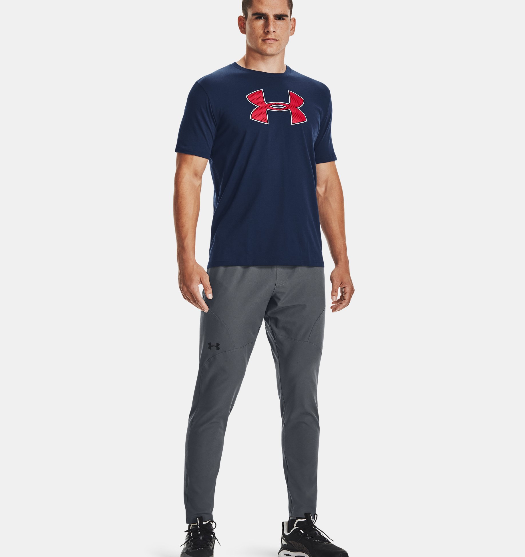 Under Armour Shirt Boy's Size 5 UA Big Logo Tee With Tags for sale online 